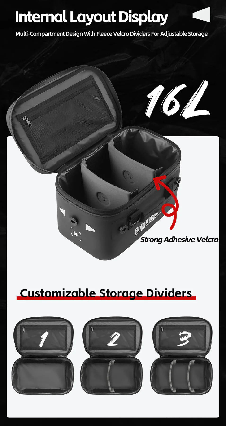 MFT2306 - 16L Extended Waterproof Touring Bag for Side Case