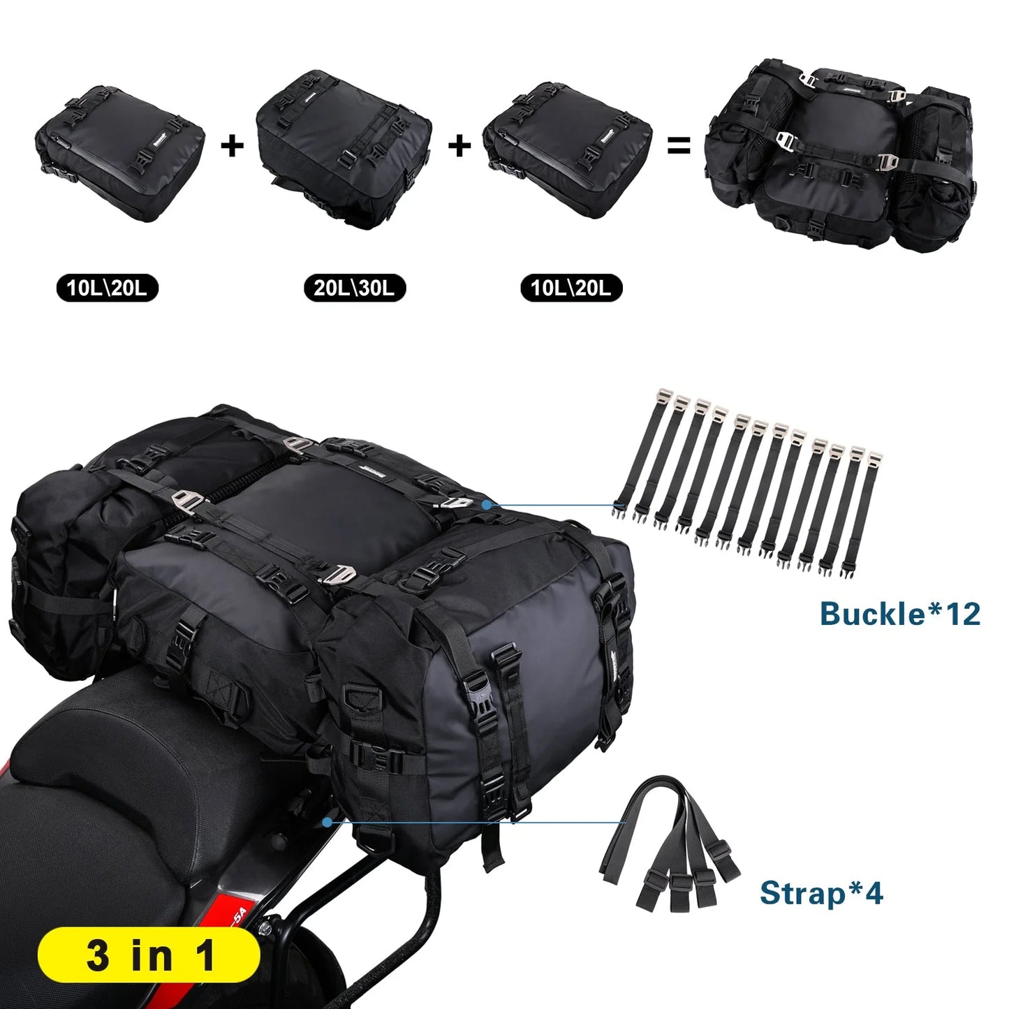 MT21620 - Modular motorcycle pack 20L