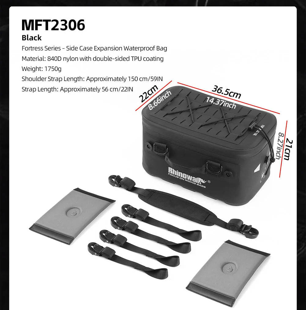 MFT2306 - 16L Extended Waterproof Touring Bag for Side Case