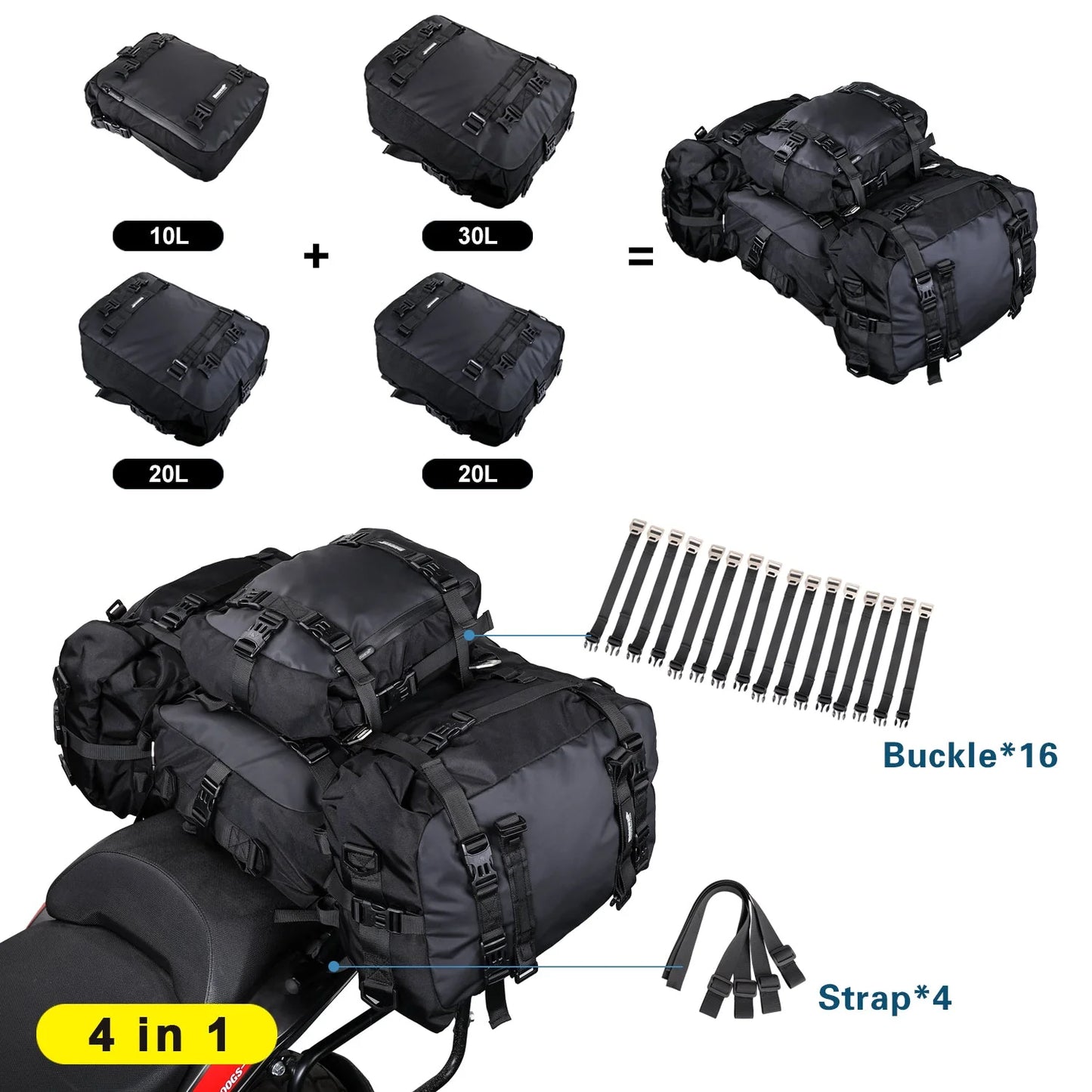 MT21620 - Modular motorcycle pack 20L