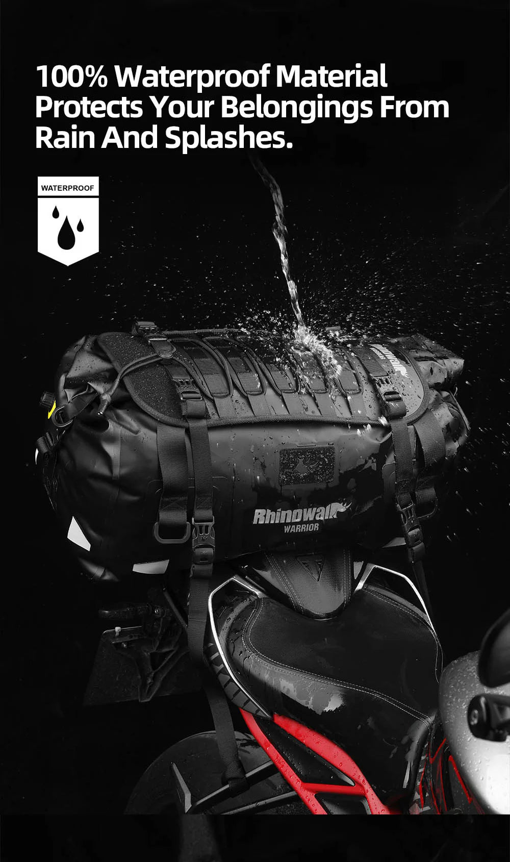 MYS2405BK - Warrior Series X 60L Duffel Bag Magnetic Opening