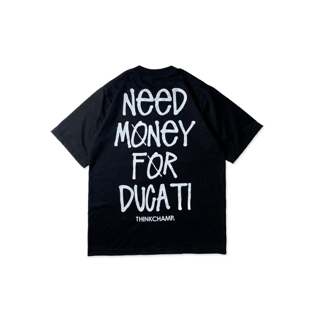THINKCAMP - Ducati | Oversized Tee BASALT BLACK