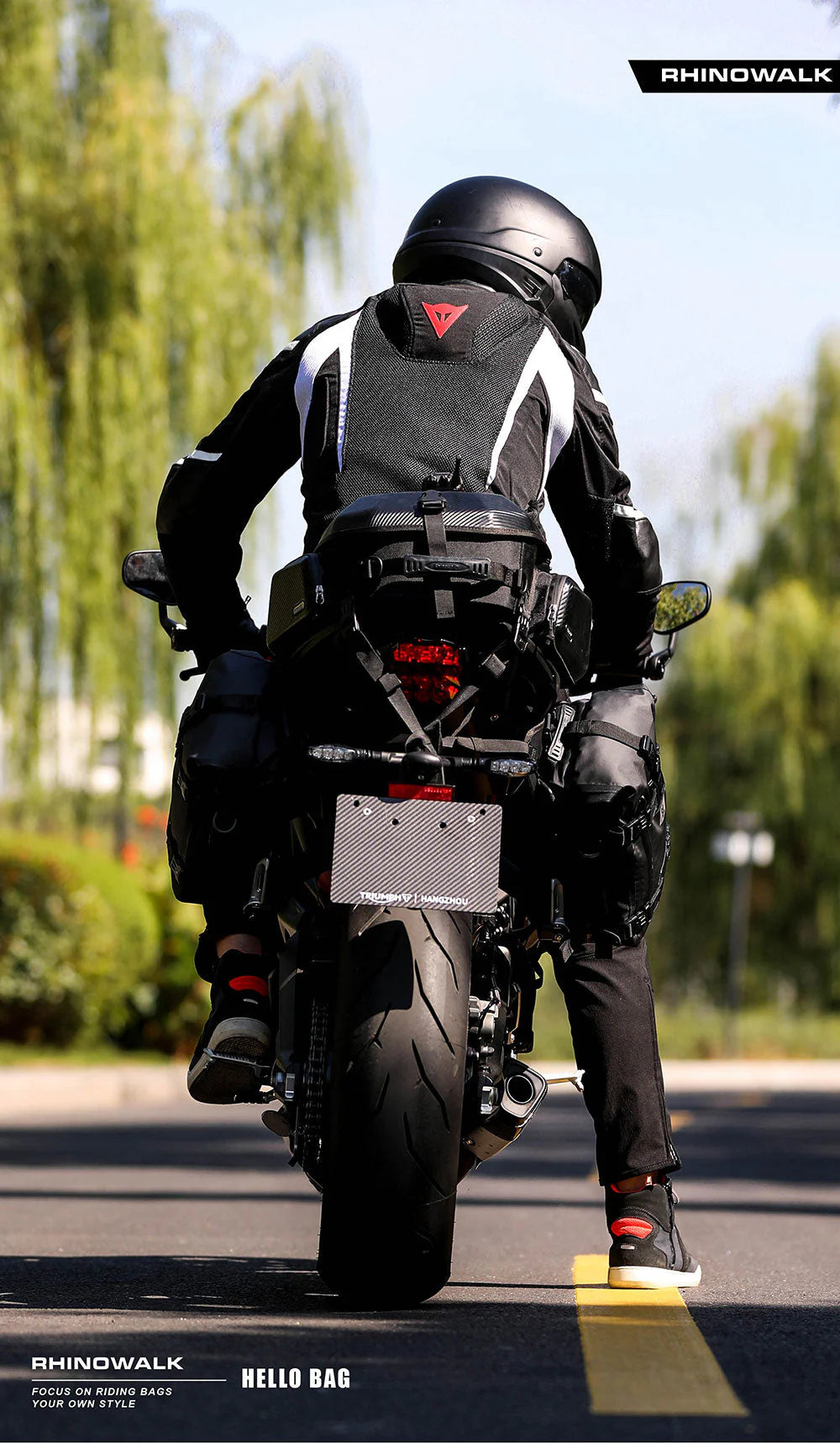 MT2335 - Expandable Motorcycle Tail Bag Cargobag 23L - 35L