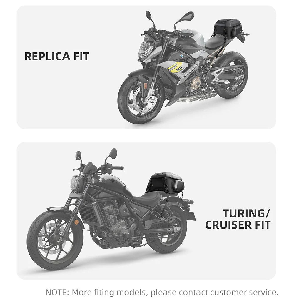 MT2335 - Expandable Motorcycle Tail Bag Cargobag 23L - 35L