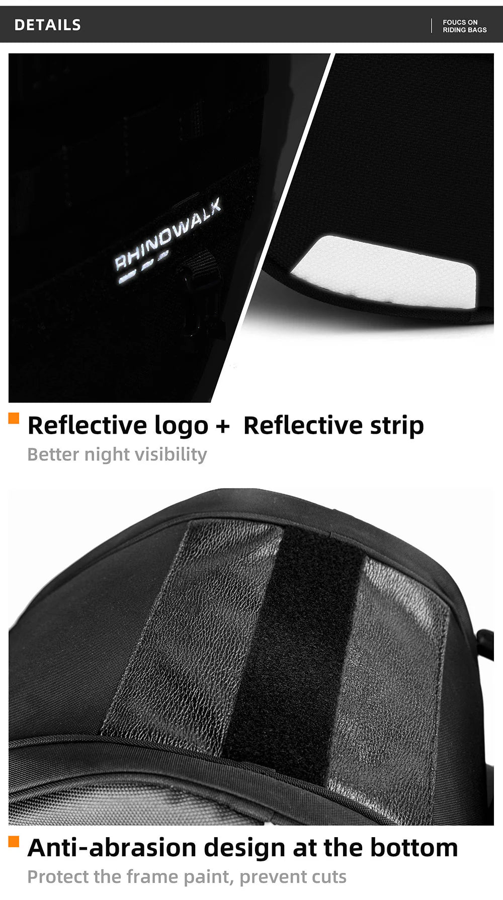 MTR5001 - Multifunctional motorcycle scooter tunnel bag 15L