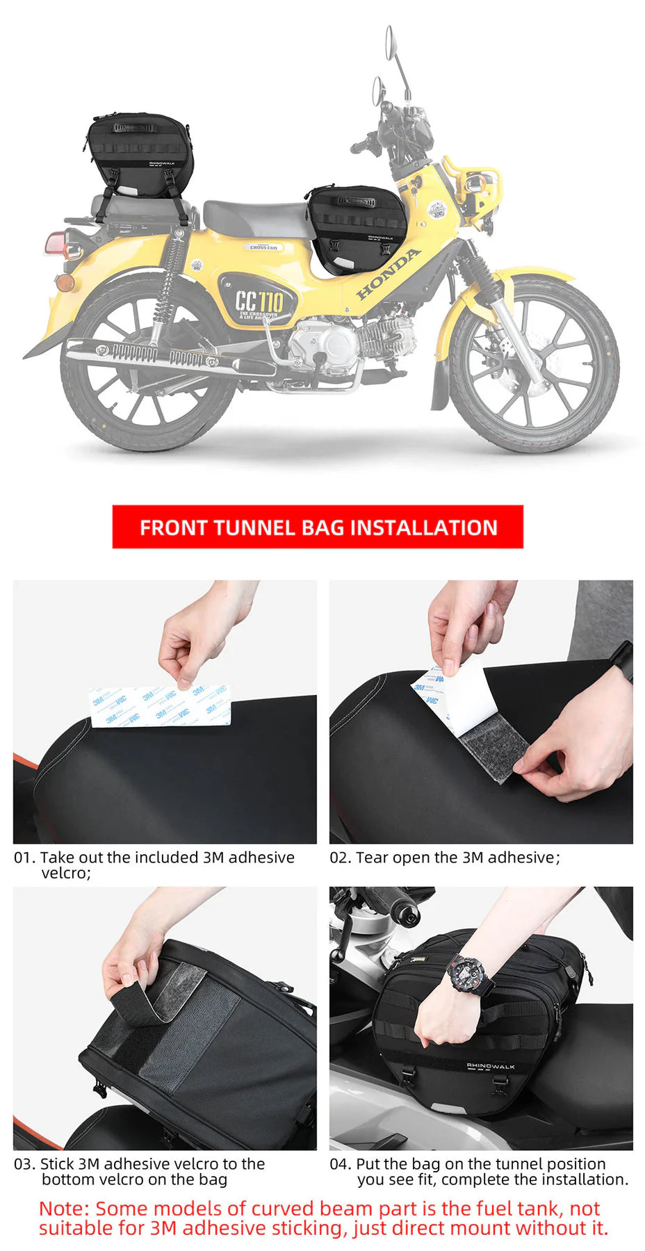 MTR5001 - Multifunctional motorcycle scooter tunnel bag 15L