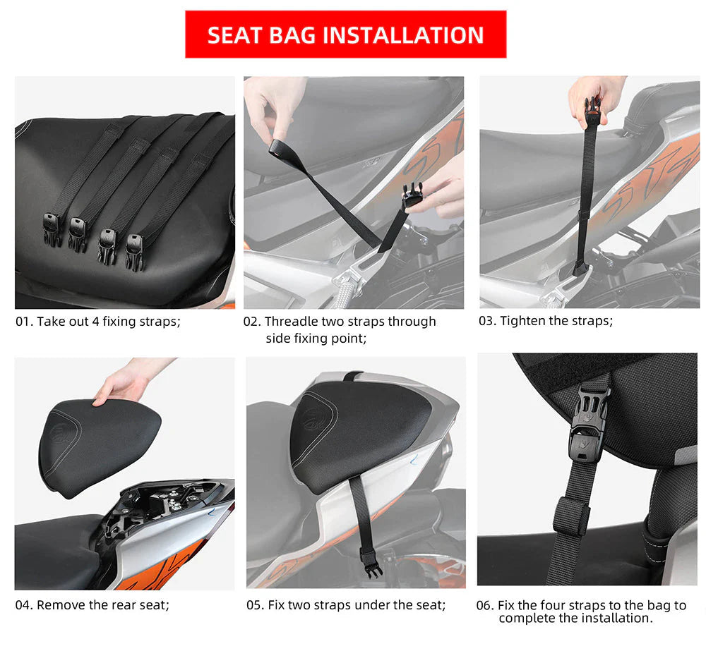 MTR5001 - Multifunctional motorcycle scooter tunnel bag 15L