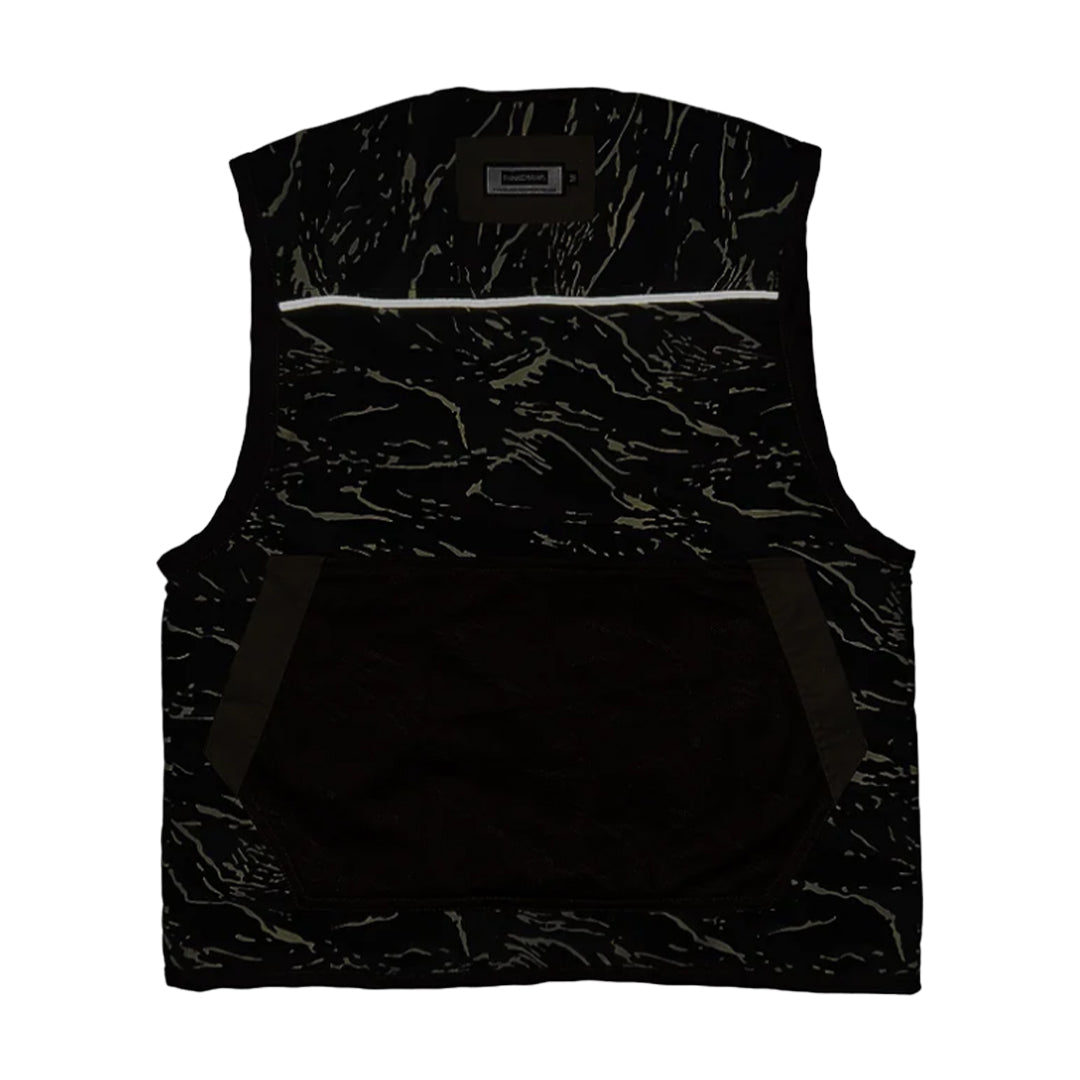 THINKCHAMP - PATHFINDER REVERSIBLE UTILITY VEST IN SAND WHITE AND TIGER CAMOU COLORWAY