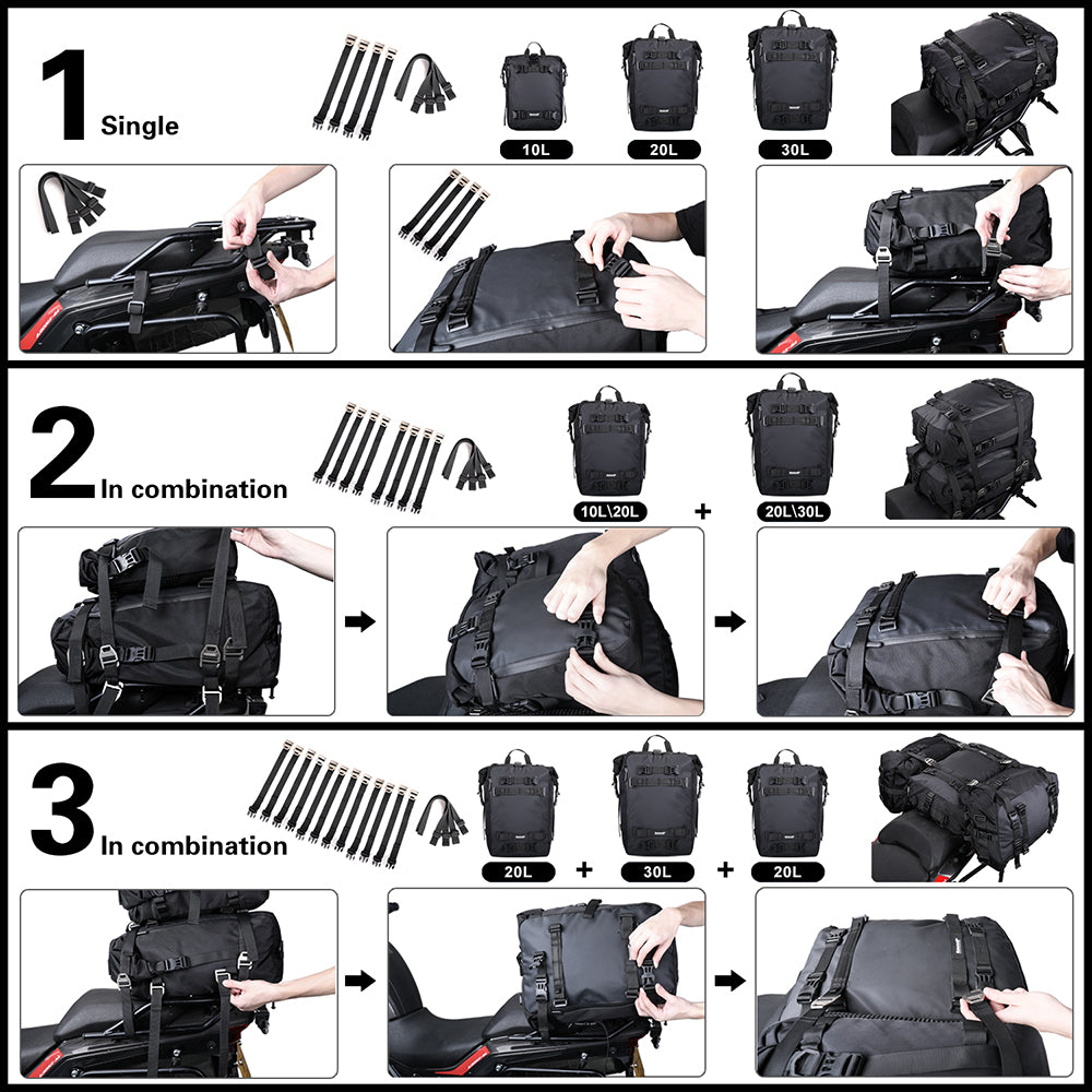 MT21610 - Modular motorcycle pack 10L