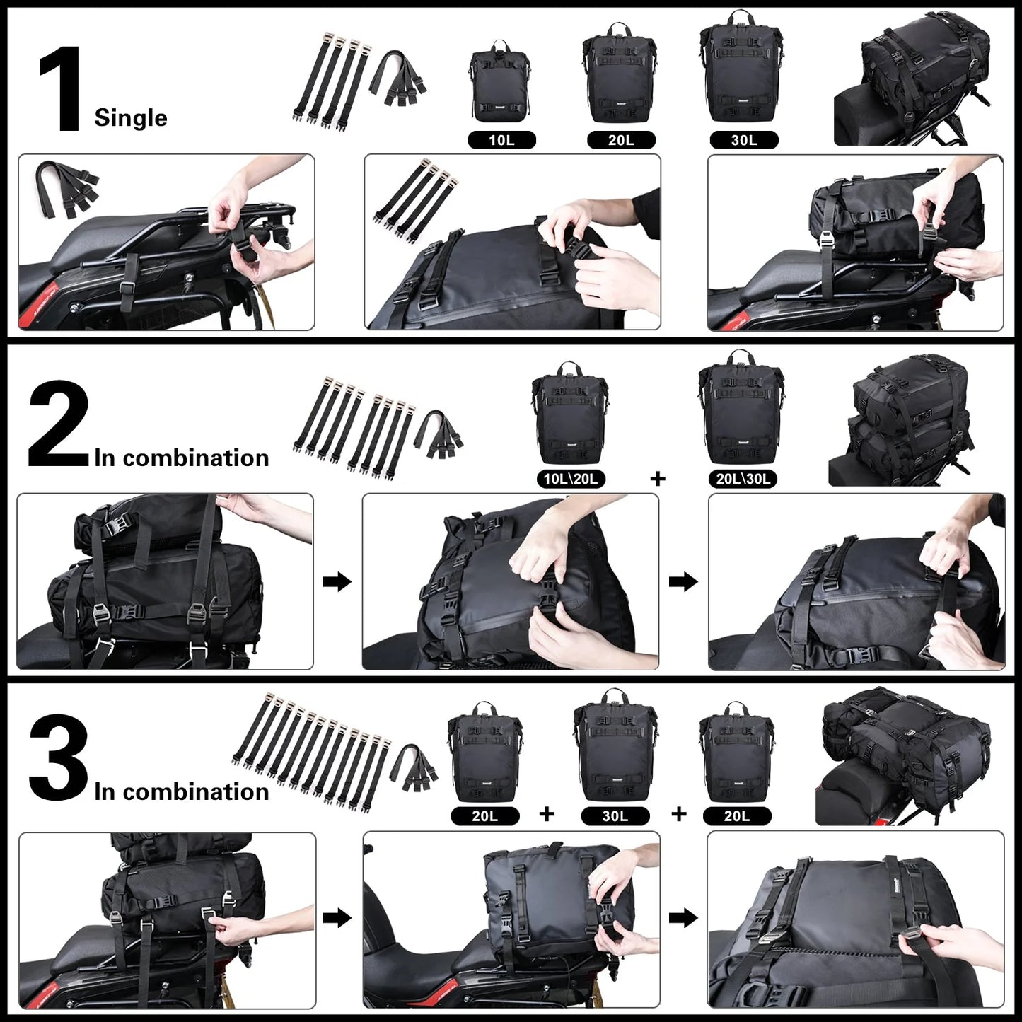 MT21630 - Modular motorcycle pack 30L