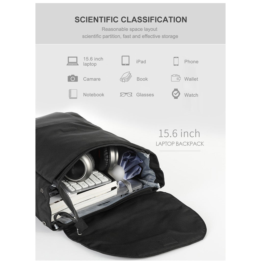 Tigernu T-B3869 College Student Fashion 15.6 inches Laptop Backpack Bag with Lock