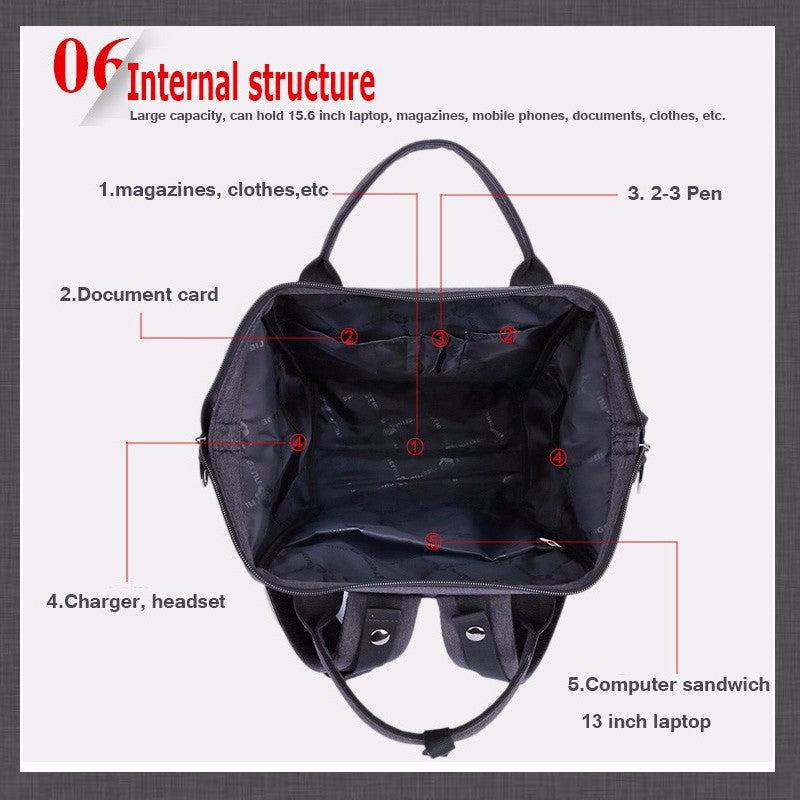 Tigernu T-B3184 14 inches Womens Travel Laptop Backpack Bag