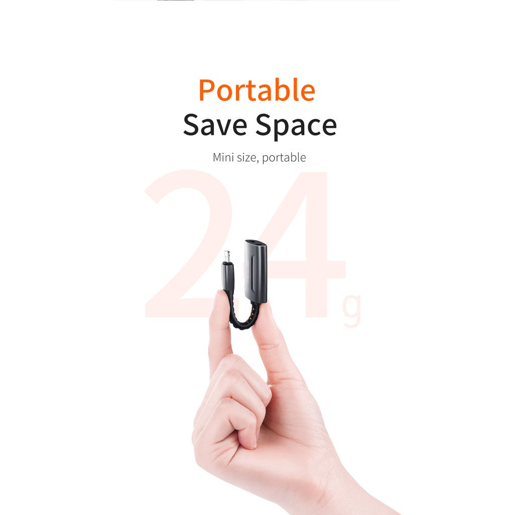 Mcdodo CA-6340 Lightning to Lightning and DC3.5mm cable 0.1m(Support call function)