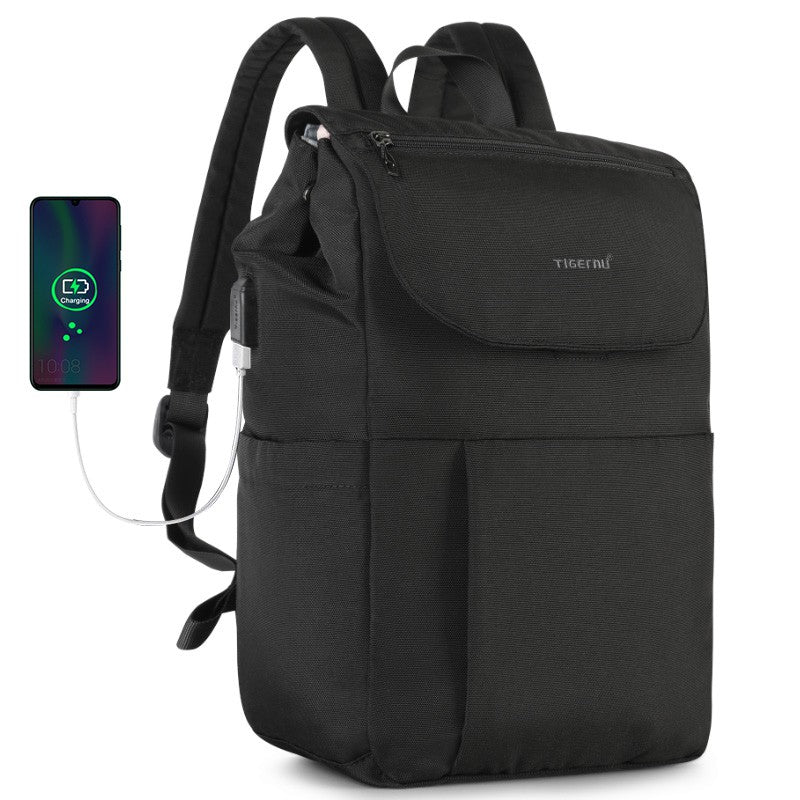 Tigernu T-B3869 College Student Fashion 15.6 inches Laptop Backpack Bag with Lock