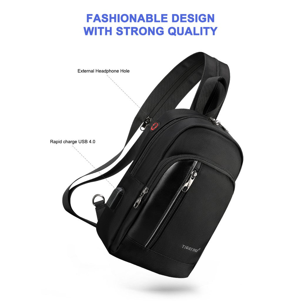 Tigernu T-S8089 RFID Anti Theft 2in1 Backpack Messenger Bag