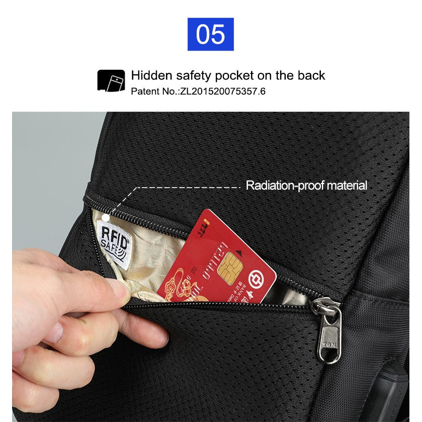 Tigernu T-S8089 RFID Anti Theft 2in1 Backpack Messenger Bag