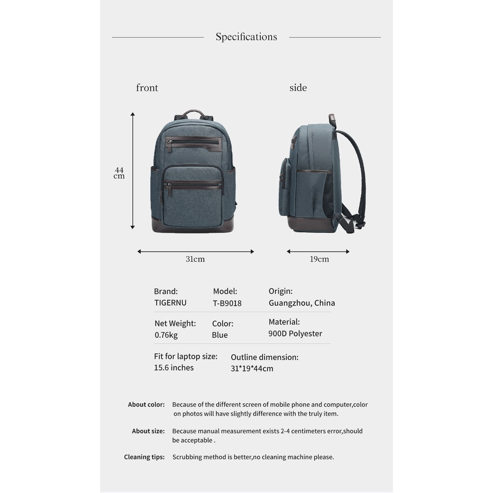 Tigernu T-B9018 15.6 inch Laptop Travel Backpack