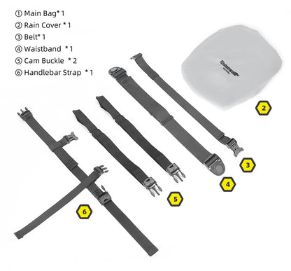 MJX2008BK - Mechanic 2.4L Multifunctional Leg Bag (tank bag)