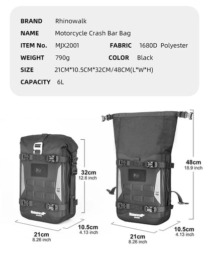 MJX2001 - Mechanic Motorcycle Crash Bar Bag 6L