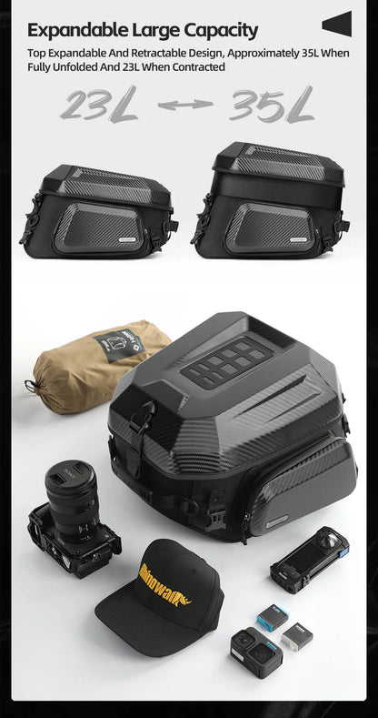 MFT2310KC- 23L-35L ABS Hard Shell Tail Bag with Expandable