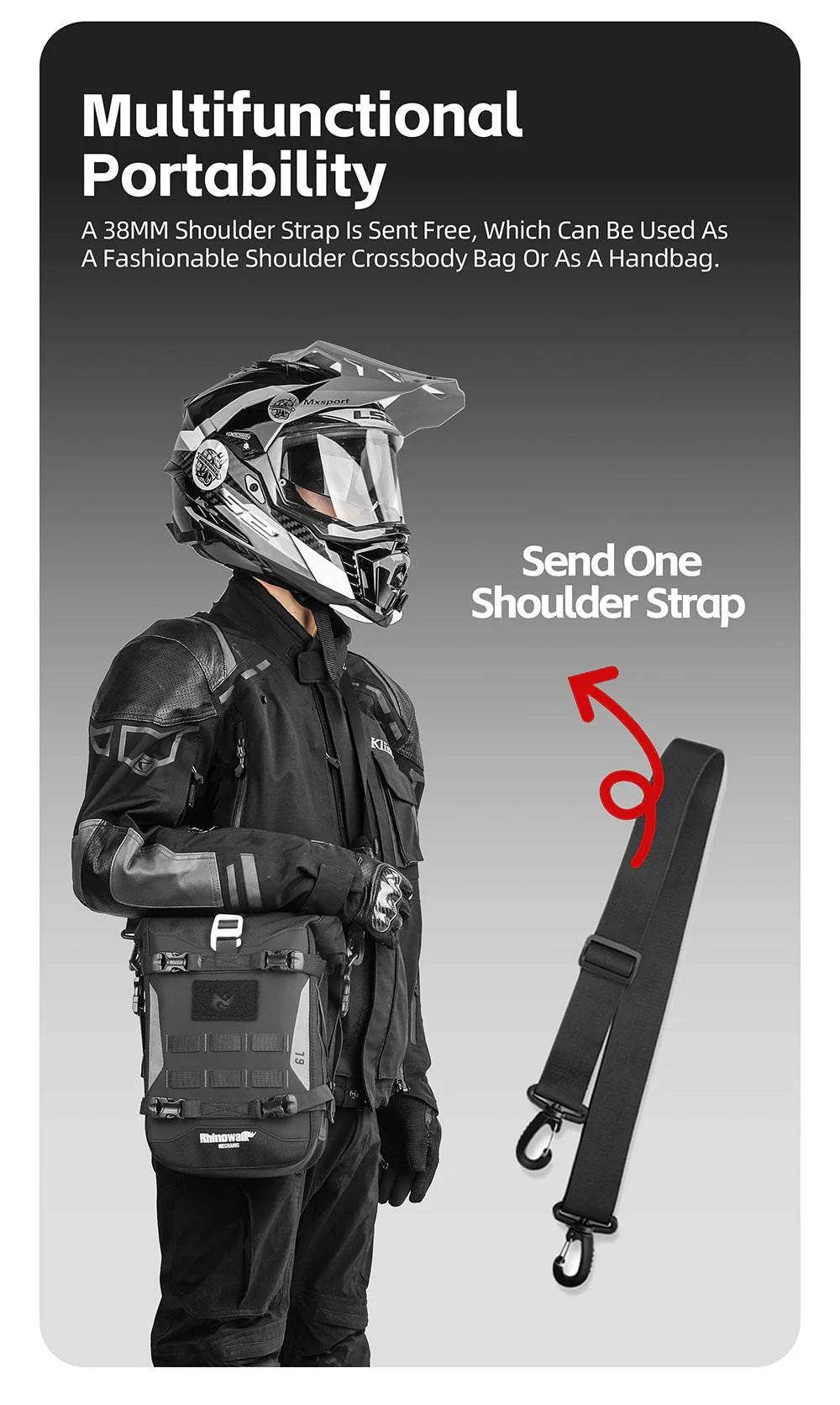 MJX2001 - Mechanic Motorcycle Crash Bar Bag 6L