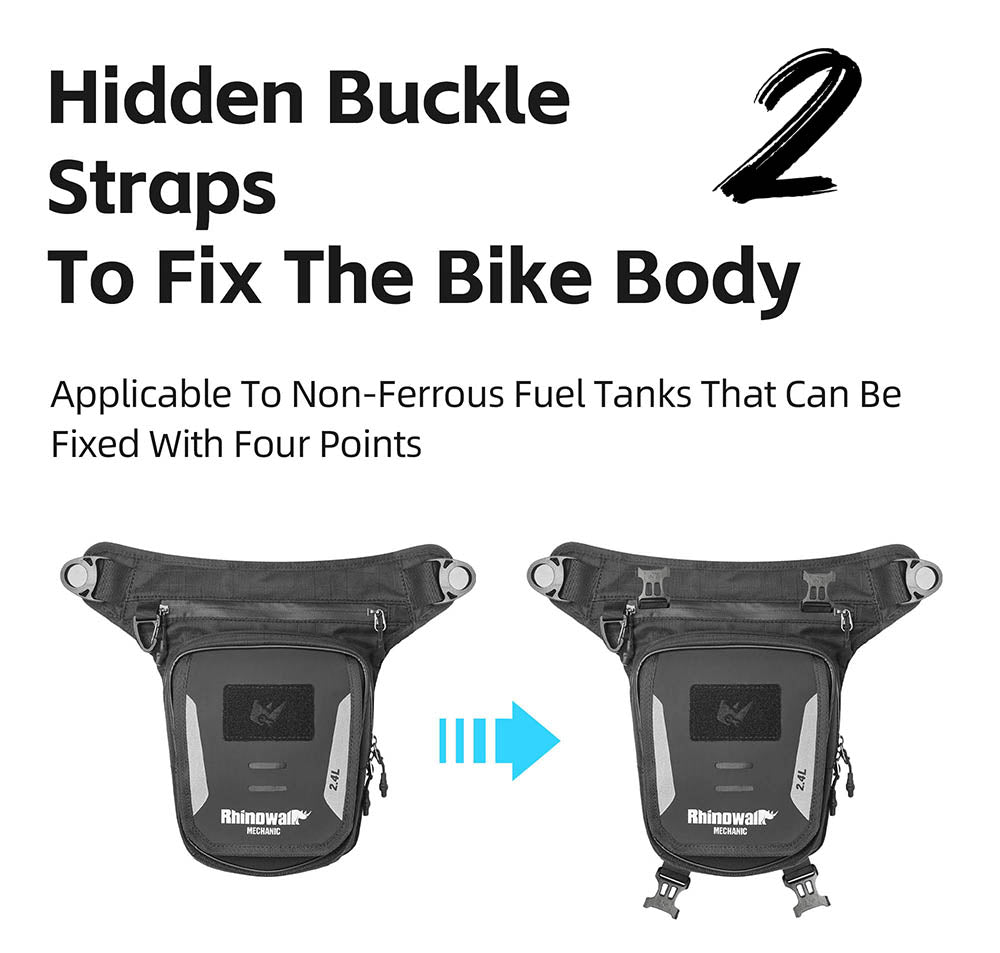 MJX2008BK - Mechanic 2.4L Multifunctional Leg Bag (tank bag)