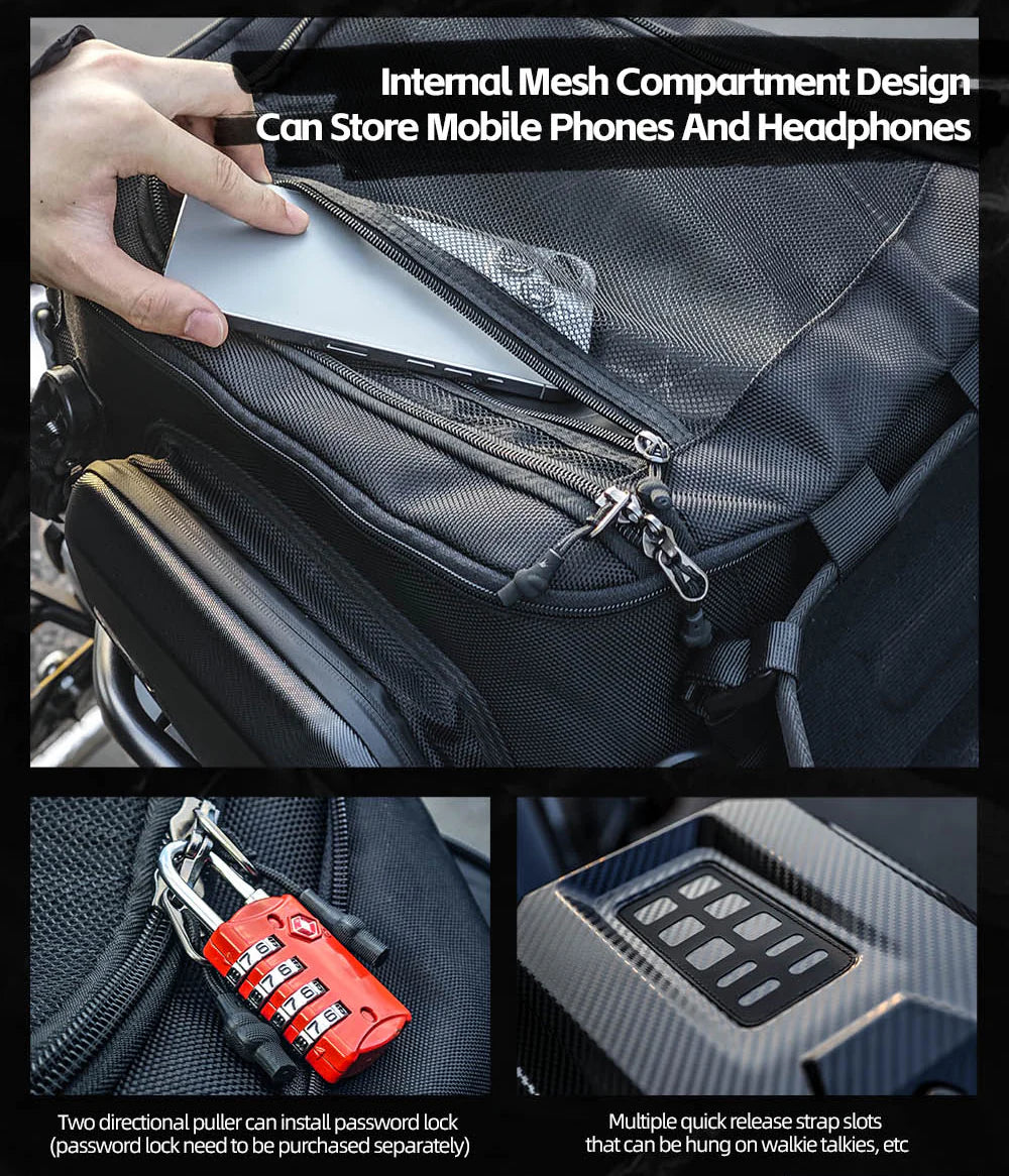 MFT2310KC- 23L-35L ABS Hard Shell Tail Bag with Expandable