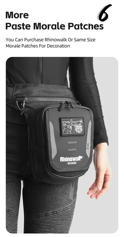 MJX2008BK - Mechanic 2.4L Multifunctional Leg Bag (tank bag)