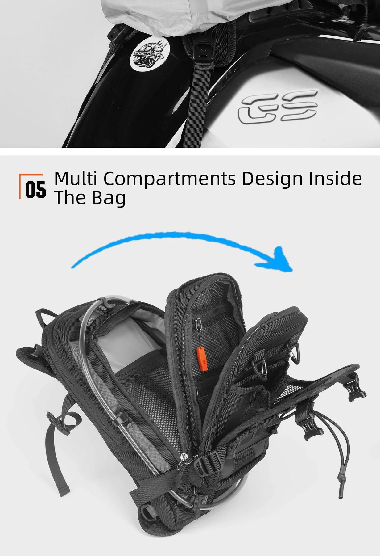 MJX2002 - Mechanic Motorcycle Tank Bag 9L