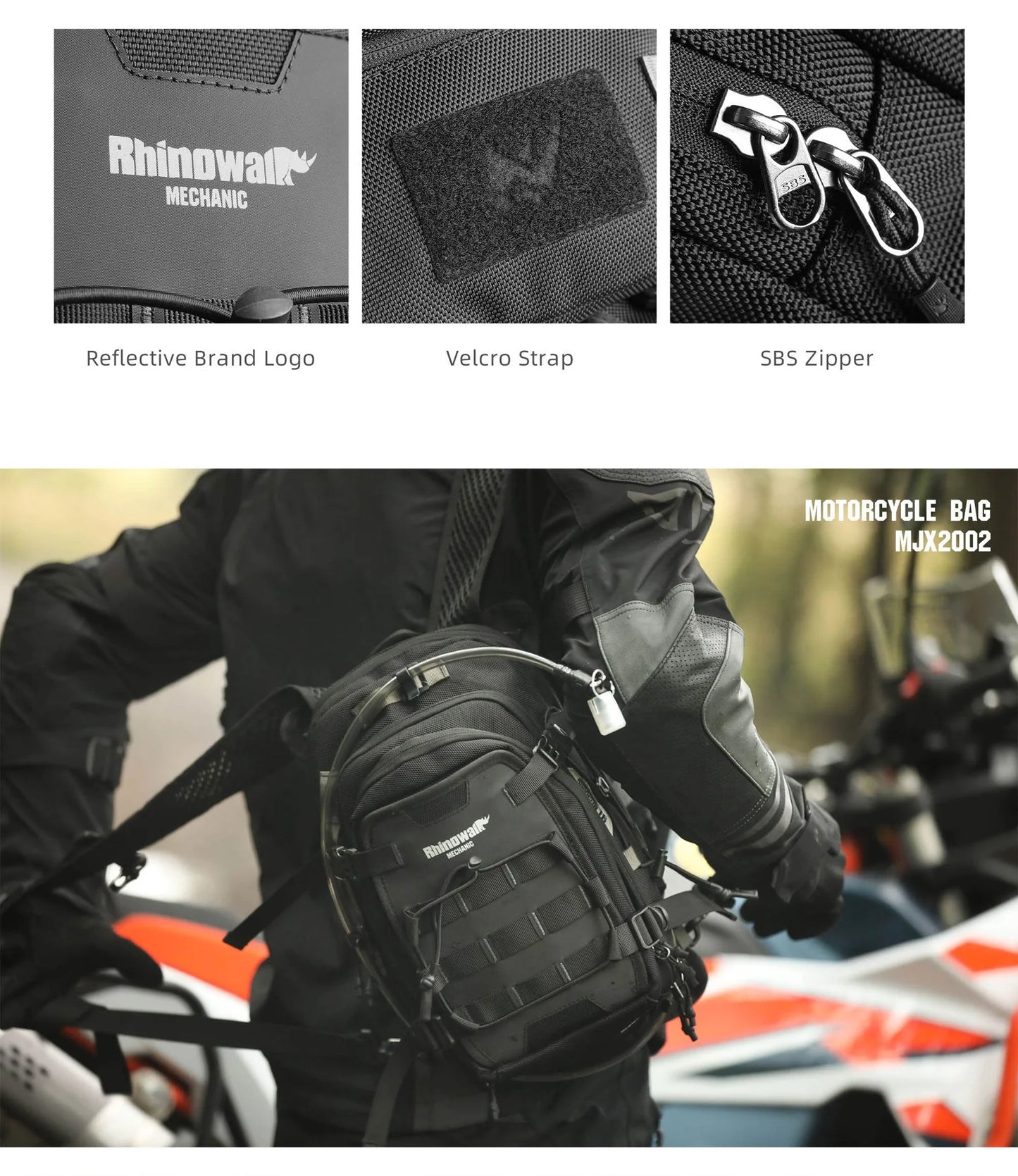 MJX2002 - Mechanic Motorcycle Tank Bag 9L
