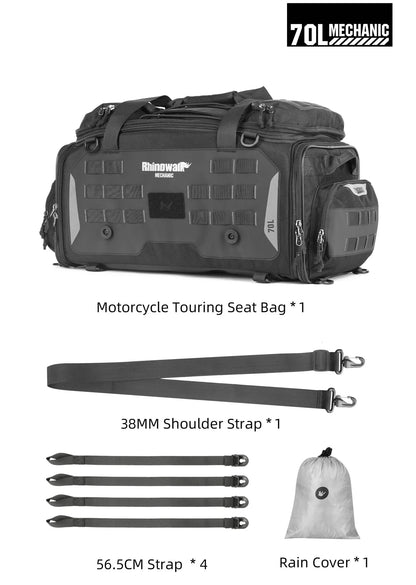 MJX2003 - Mechanic Motorcycle Touring Seat Bag 70L