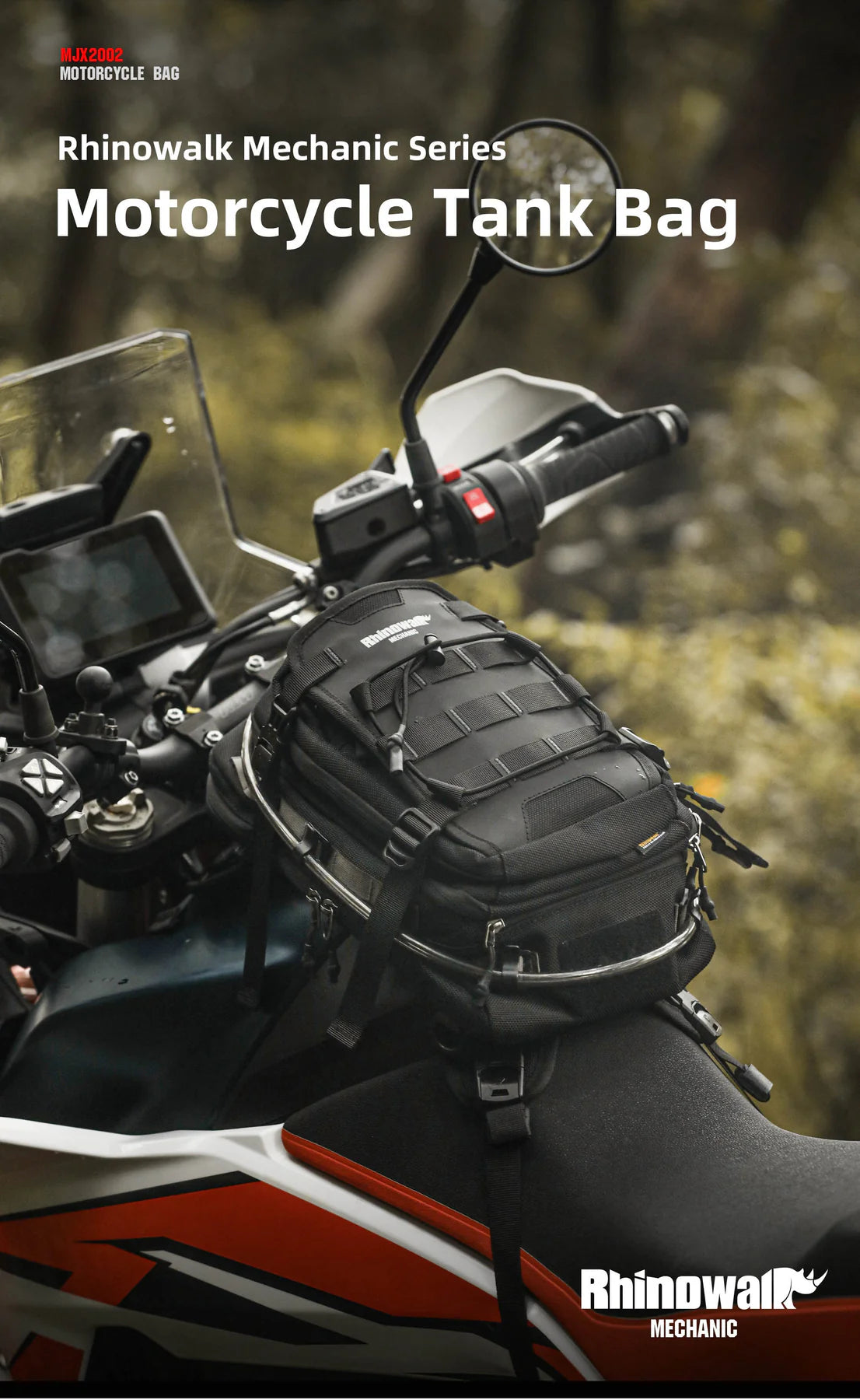 MJX2002 - Mechanic Motorcycle Tank Bag 9L