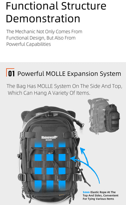 MJX2002 - Mechanic Motorcycle Tank Bag 9L