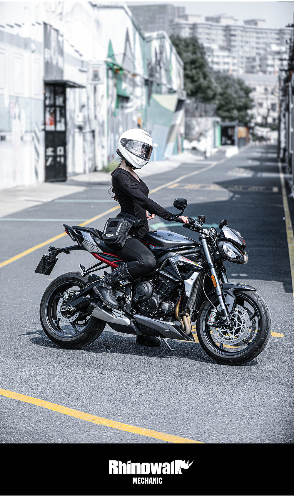 MJX2008BK - Mechanic 2.4L Multifunctional Leg Bag (tank bag)