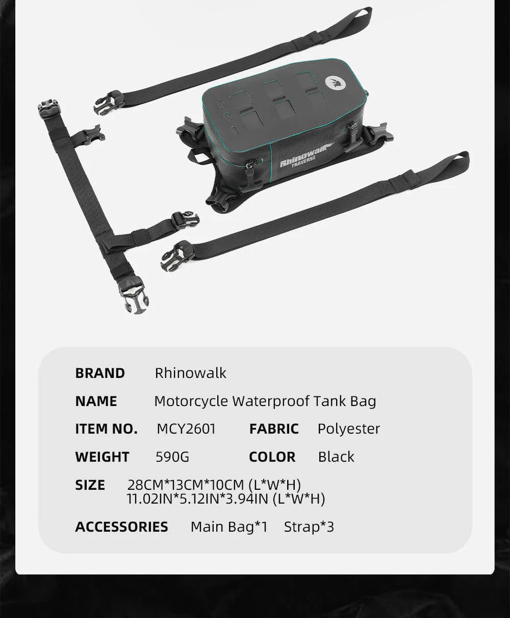 MCY2601 - 2L Compact Waterproof Tank Bag