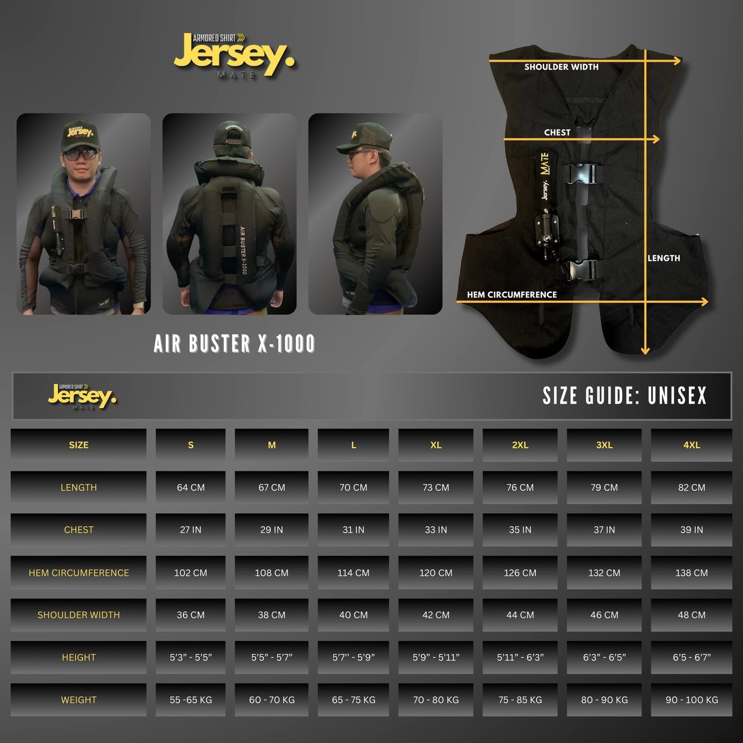 JerseyMate Airbuster X-1000
