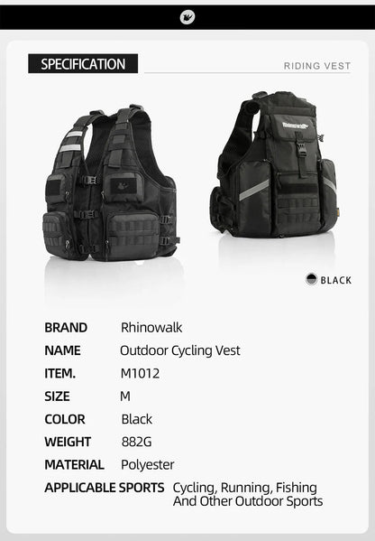 M1012BK - Cycling Vest