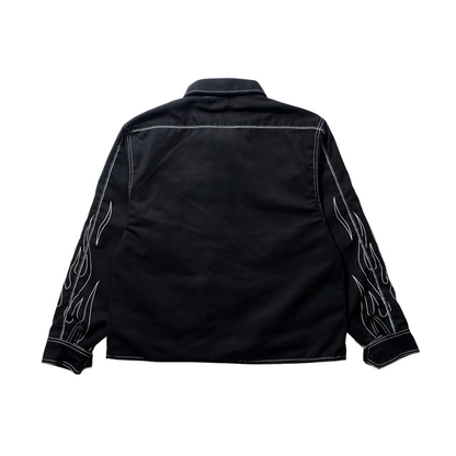 THINKCHAMP - BUCCANEER WHITE FLAMES PADDED-READY JACKET