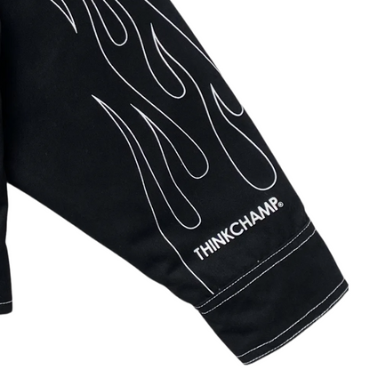 THINKCHAMP - BUCCANEER WHITE FLAMES PADDED-READY JACKET