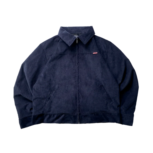 THINKCHAMP - BUCCANEER CORDUROY ZIPDOWN DETROIT IN OCEAN BLUE | SCARLET TAG BY THINKCHAMP