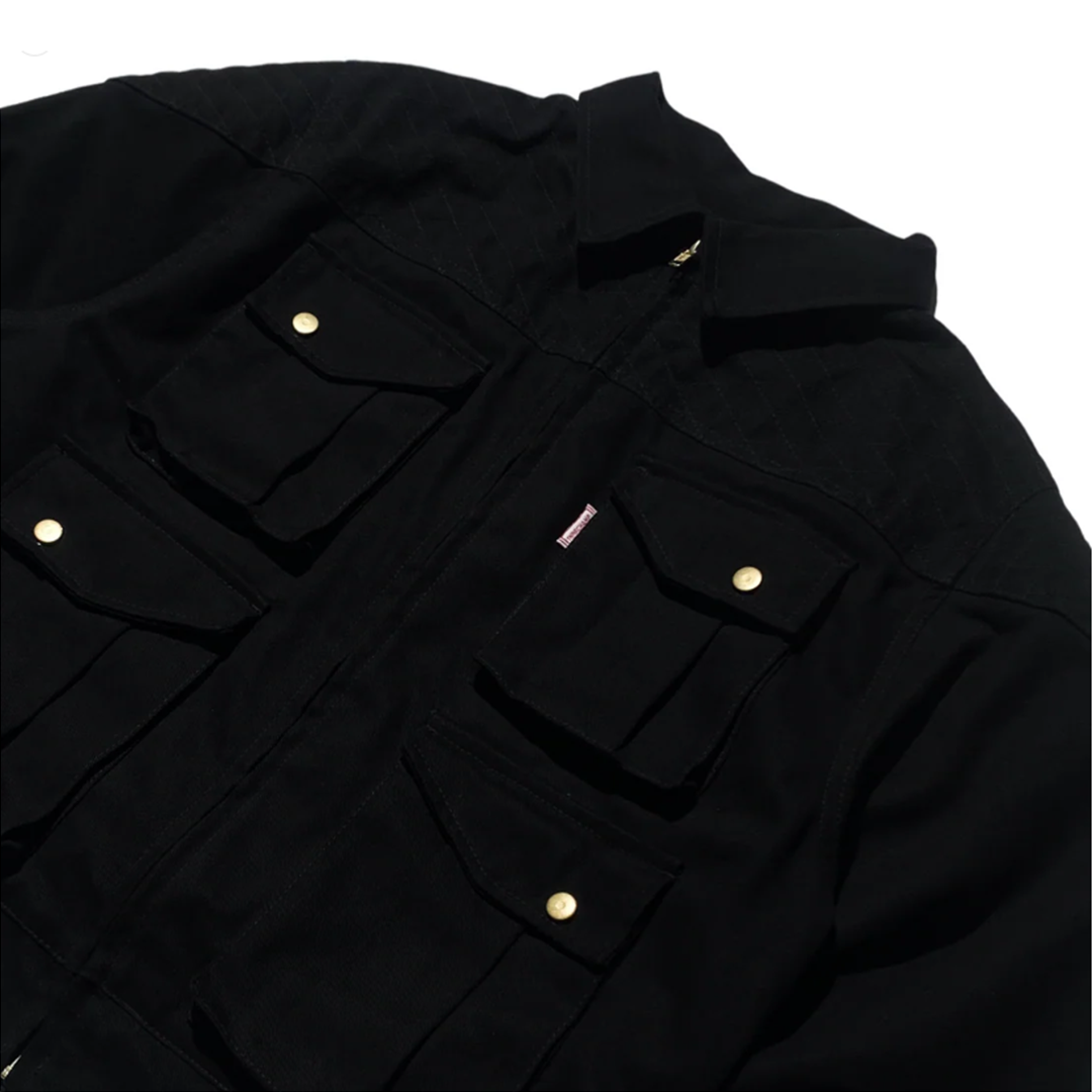 THINKCHAMP - BUCCANEER BISON PADDED-READY JACKET IN BASALT BLACK