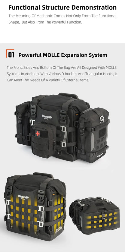 MJX2004BK - Mechanic -35L Quick release side bag