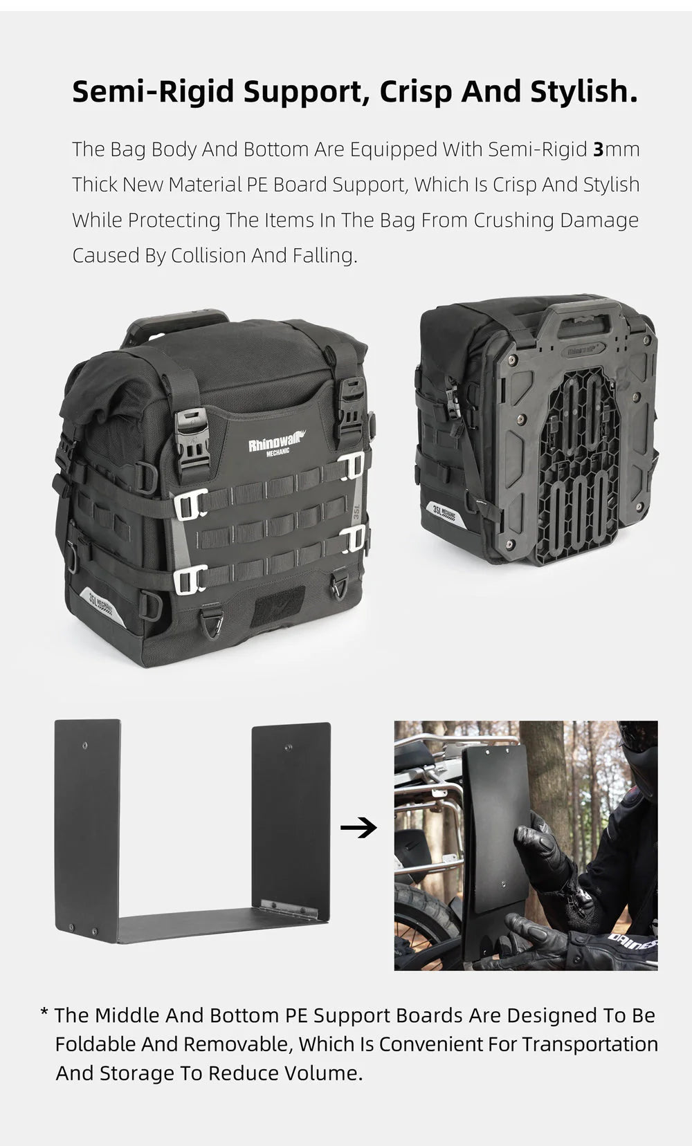 MJX2004BK - Mechanic -35L Quick release side bag
