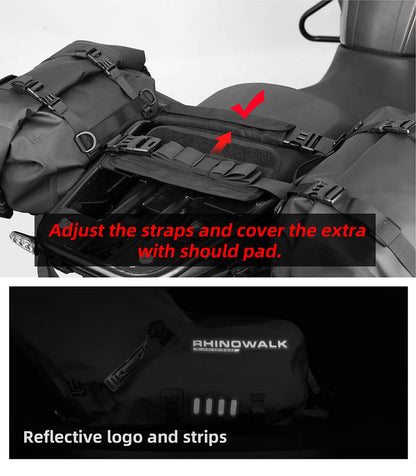 MT1418 - Motorcycle waterproofthrough over saddle bags 9L - 18L