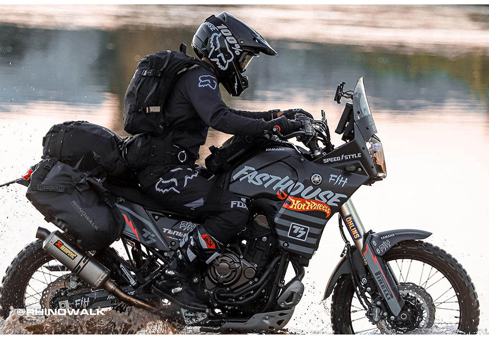 MT1418 - Motorcycle waterproofthrough over saddle bags 9L - 18L