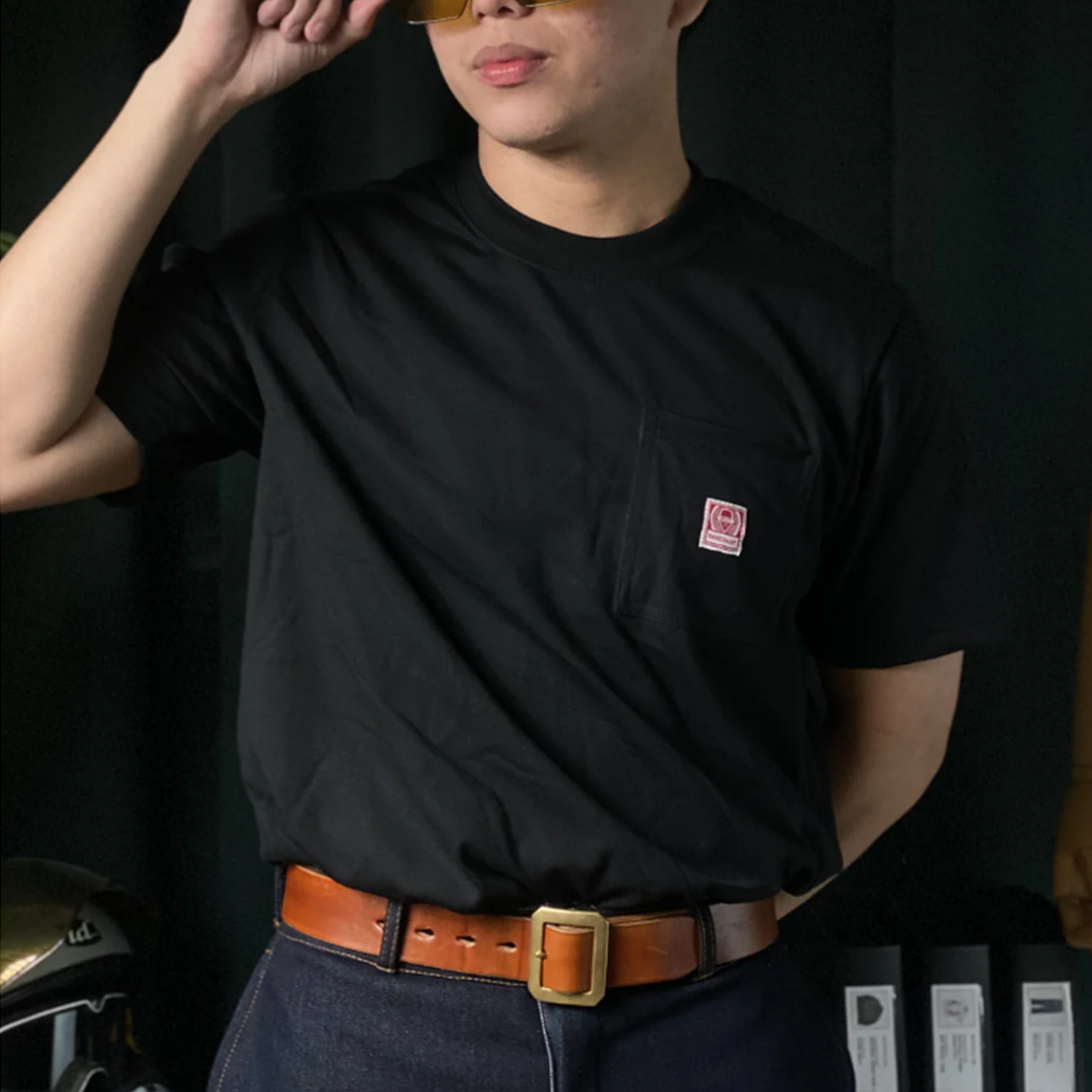 THINKCHAMP - ICONIC POCKET TEE IN BLACK