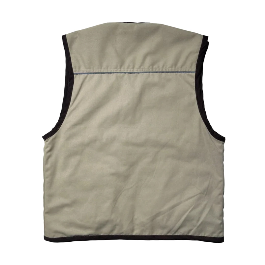 THINKCHAMP - PATHFINDER REVERSIBLE UTILITY VEST IN SAND WHITE AND TIGER CAMOU COLORWAY