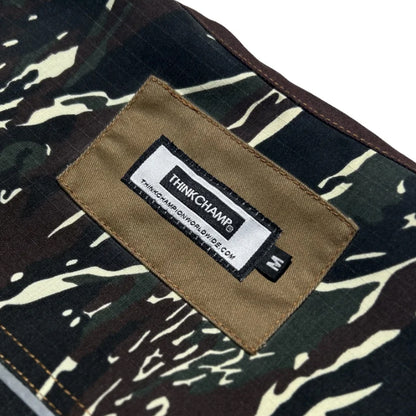 THINKCHAMP - PATHFINDER REVERSIBLE UTILITY VEST IN SAND WHITE AND TIGER CAMOU COLORWAY