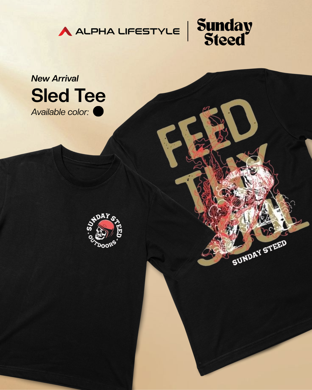 Sunday Steed Sled T-Shirt