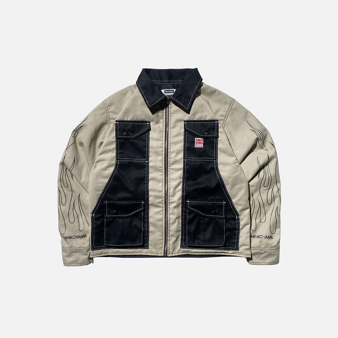 THINKCHAMP - BUCCANEER REVERSED FLAMES PADDED-READY JACKET